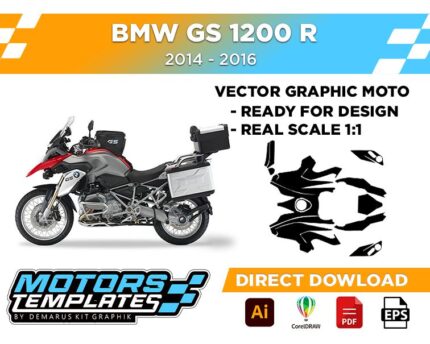 TEMPLATE BMW GS 1200R 2014-2016