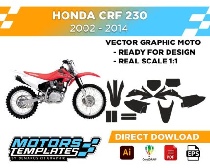 TEMPLATE HONDA CRF 230 2002-2014