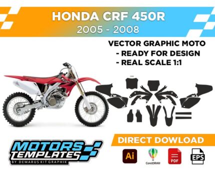 TEMPLATE HONDA CRF 450R  2005-2008