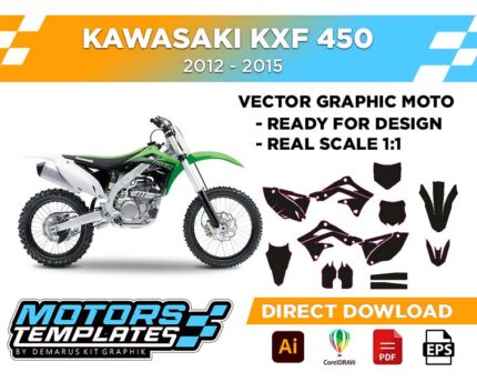 TEMPLATE KAWASAKI KXF 450 2012-2015