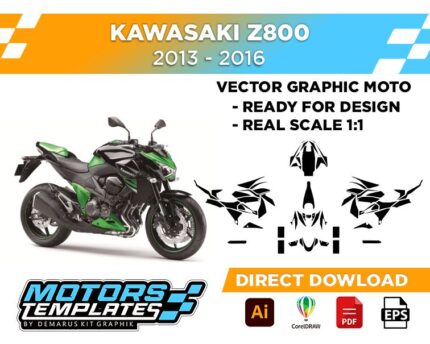 TEMPLATE KAWASAKI Z800 2013-2016