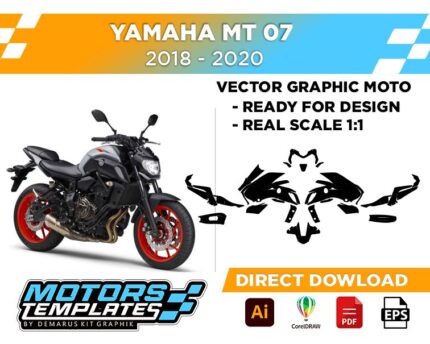 TEMPLATE YAMAHA MT07 2018-2020