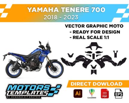 TEMPLATE YAMAHA TENERE 700 2018-2023