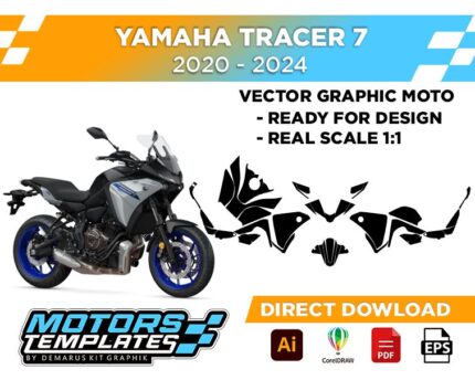 TEMPLATE YAMAHA TRACER 7 2020-2024
